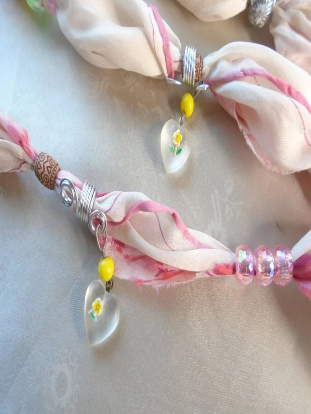 Hand Crafted vintage silk
